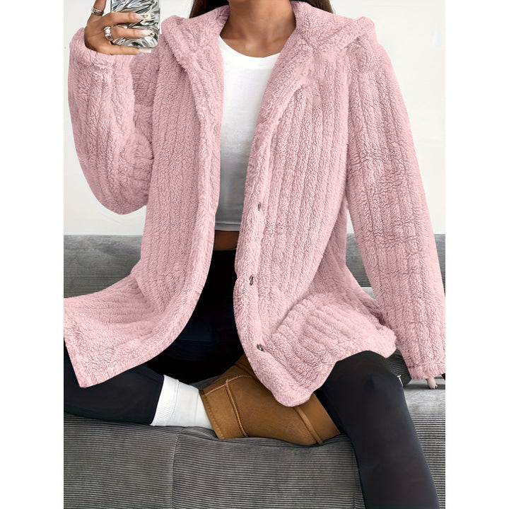 Women Comfortable Fleece Jacket with Hood Lune London