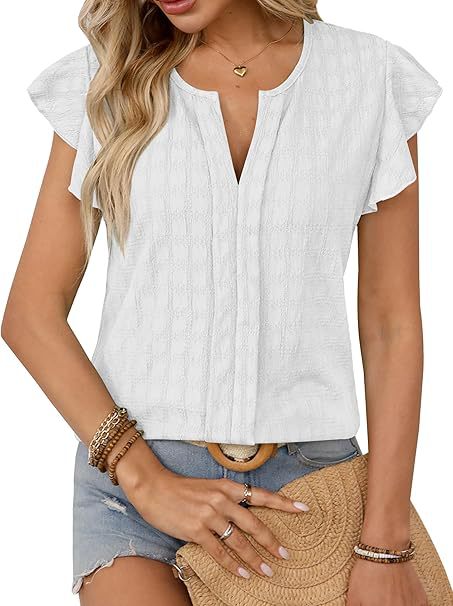 Ladies Short Sleeve Blouse Lune London