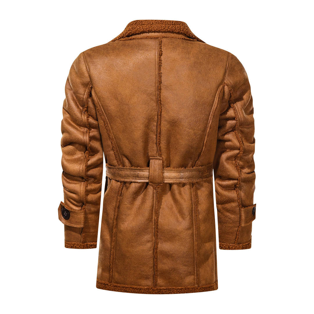 Cozy leather jacket for men with fur lining Lune London