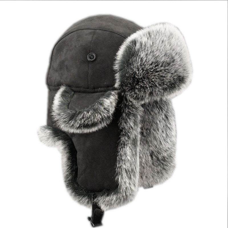 Women's warm faux fur hat with ear protection Lune London