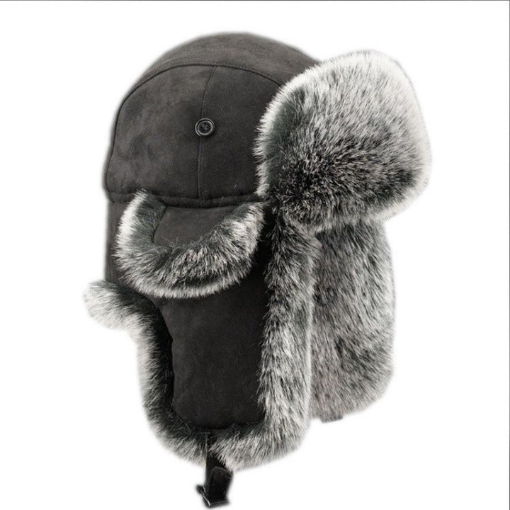 Women's warm faux fur hat with ear protection Lune London