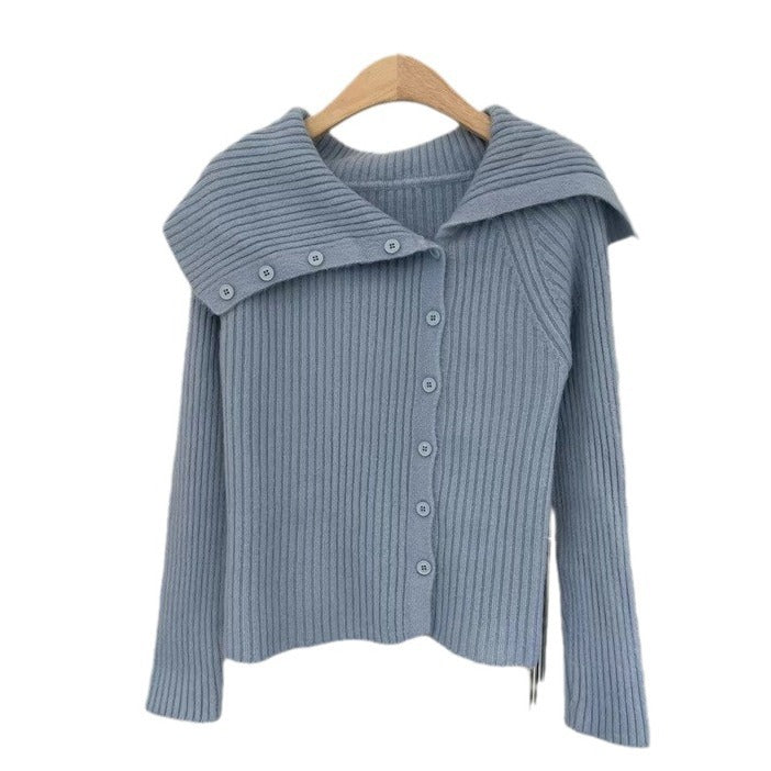 Cardigan féminin en fine maille avec col tendance Chic & Stil