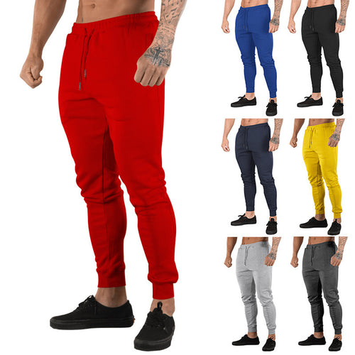 Men's training pants with elastic waistband and handy zipper Lune London
