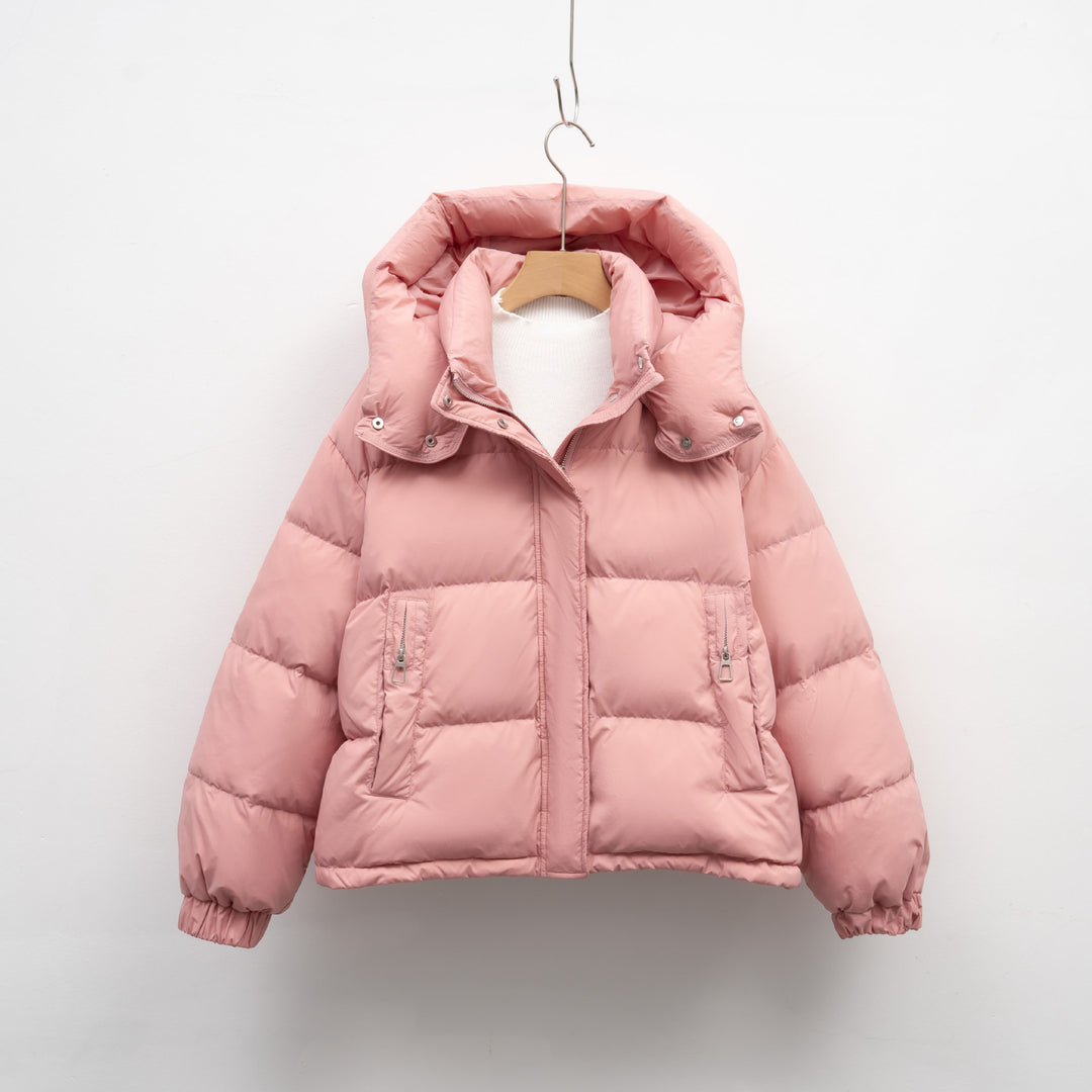 Women's puffer jacket with removable hood and oversized fit Lune London