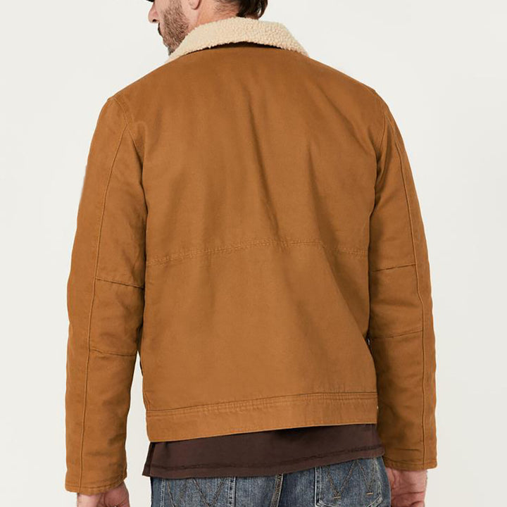 Winter jacket for men made of durable cotton material with teddy lining and practical pockets Lune London