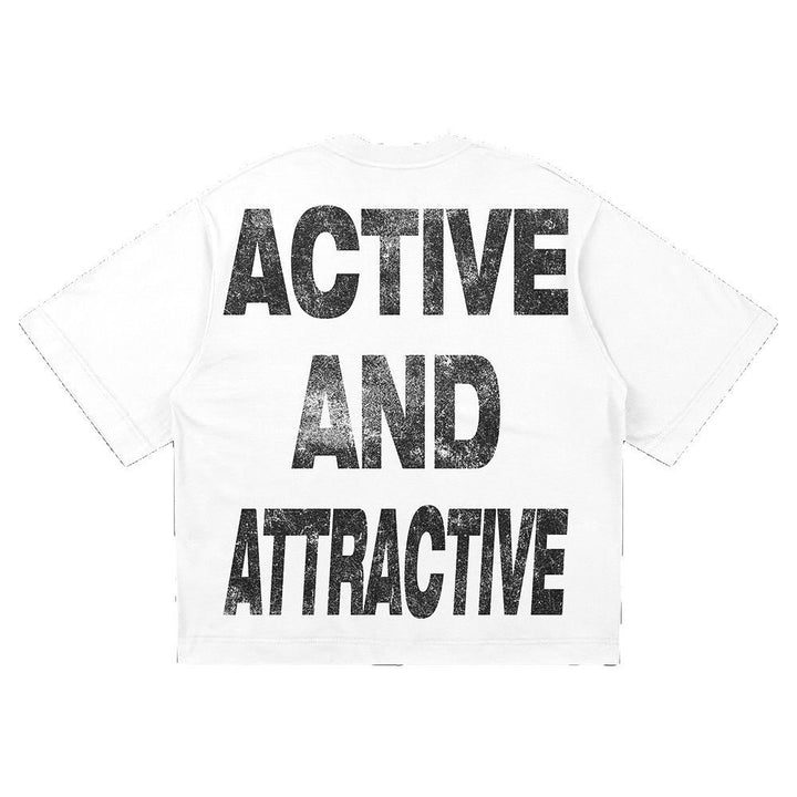 Women's Oversized T-Shirt with Dynamic Sports Design Chic & Stil