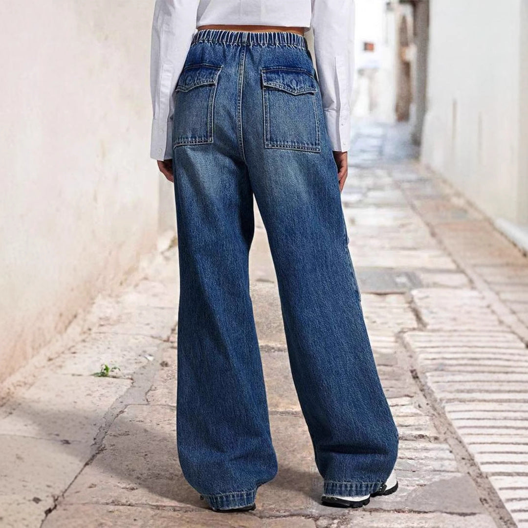 Jeans larges confortables pour femmes au style urbain décontracté Chic & Stil