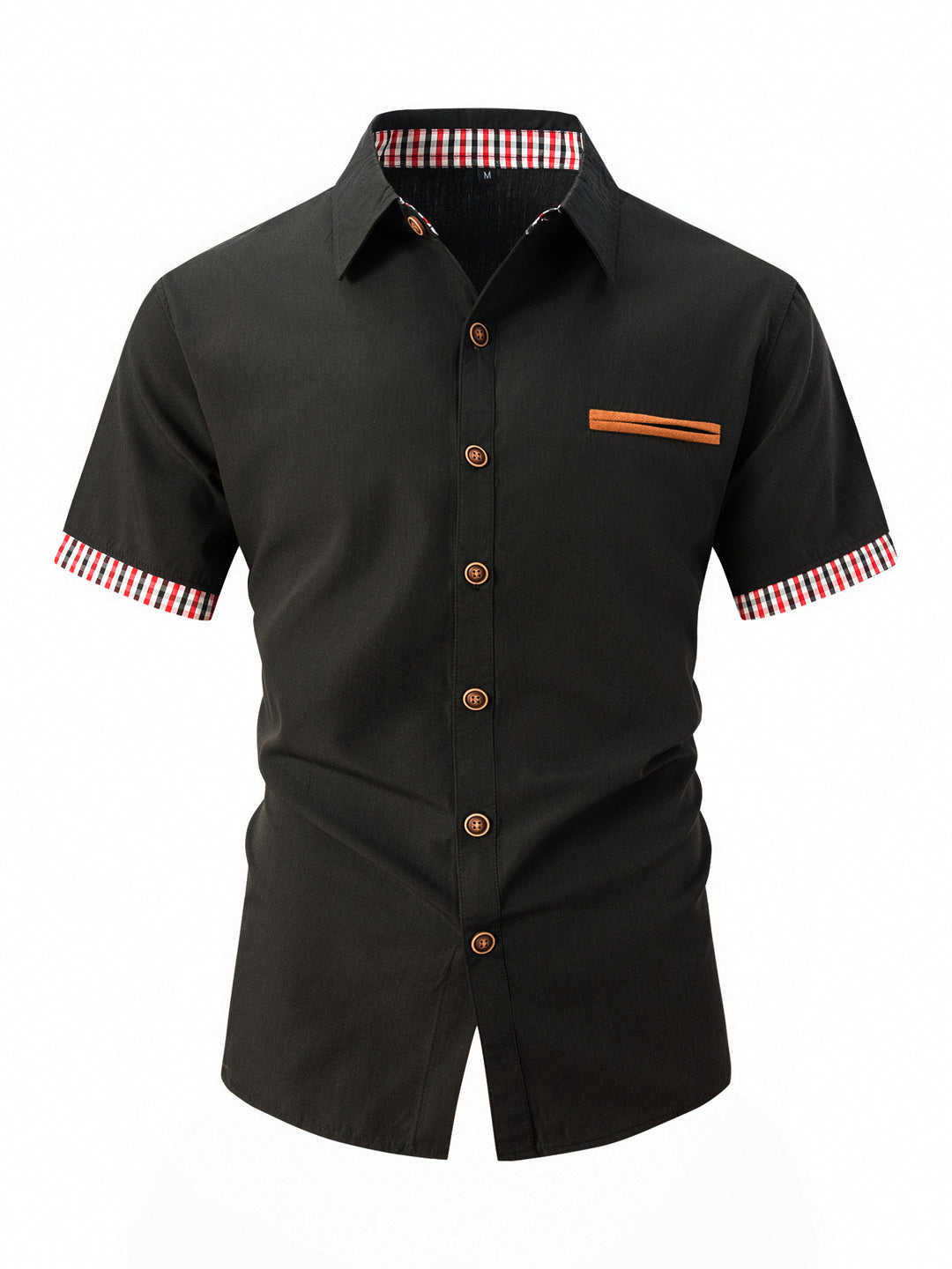 Short-sleeve casual shirt for men with contrast details Lune London
