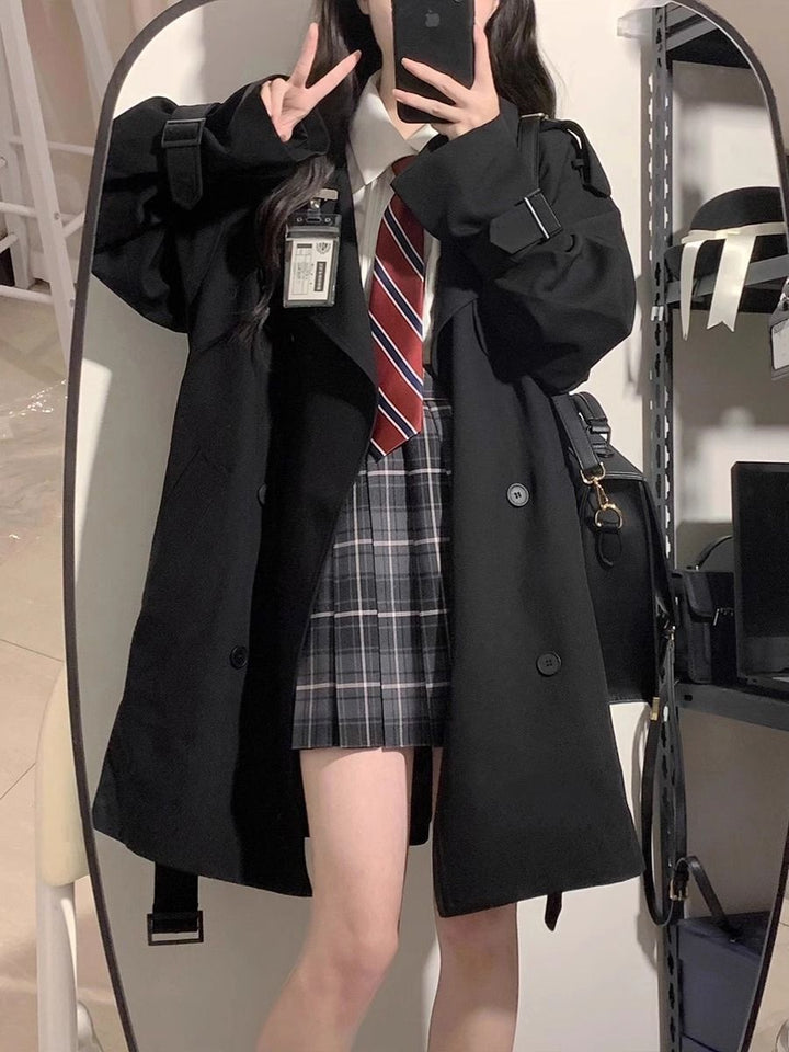 Manteau trench à la mode pour femmes avec coupe oversized Chic & Stil