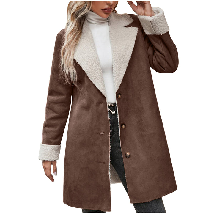 Elegant and warm ladies faux fur jacket with chic collar Lune London