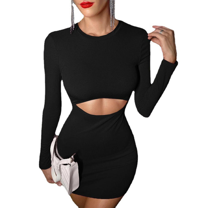 Robe mini femme avec découpes élaborées et manches longues Chic & Stil