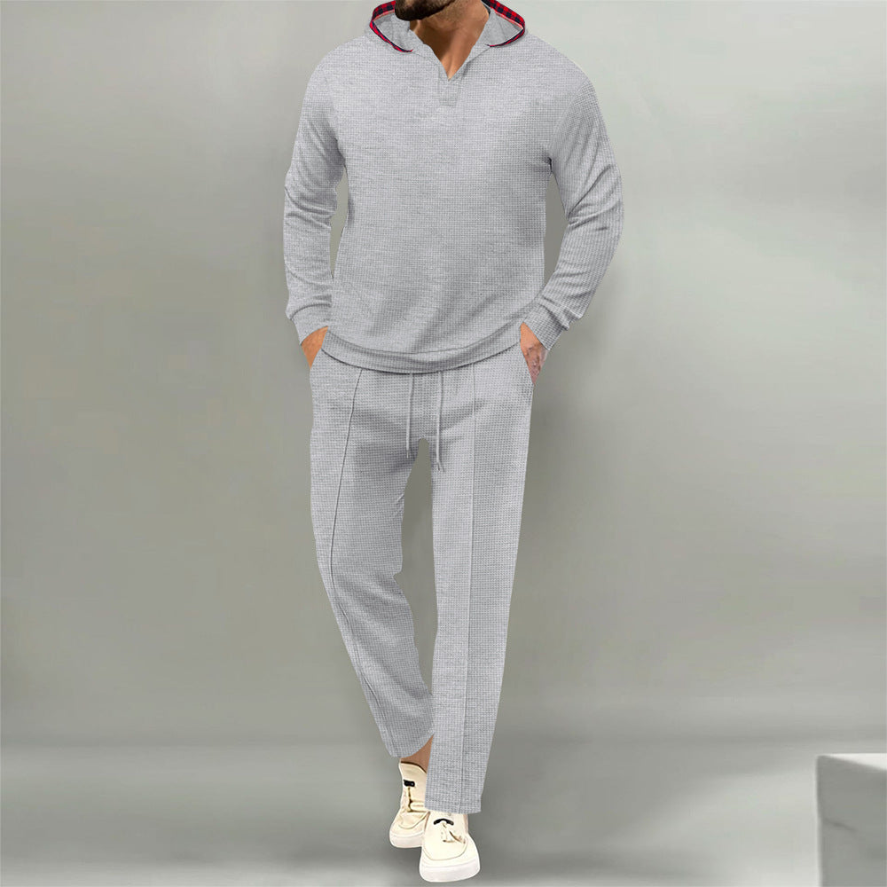 Men's comfortable waffle texture leisure suit Lune London