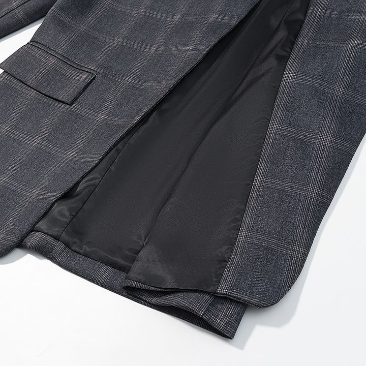 Veste de designer pour femmes avec motif écossais urbain Chic & Stil
