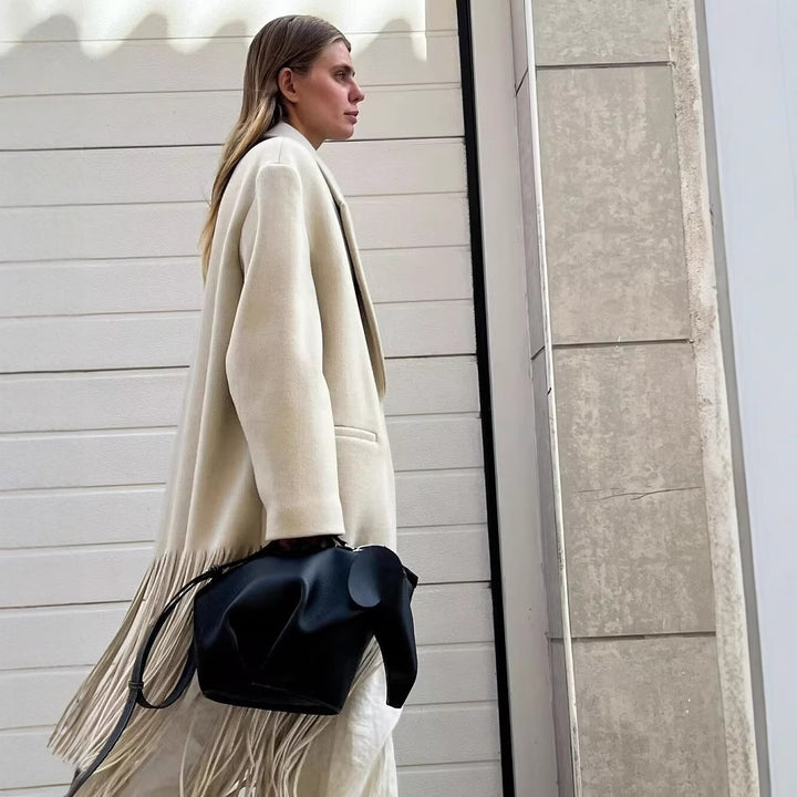 Fringe jacket for women with an elegant cut and a modern design Lune London
