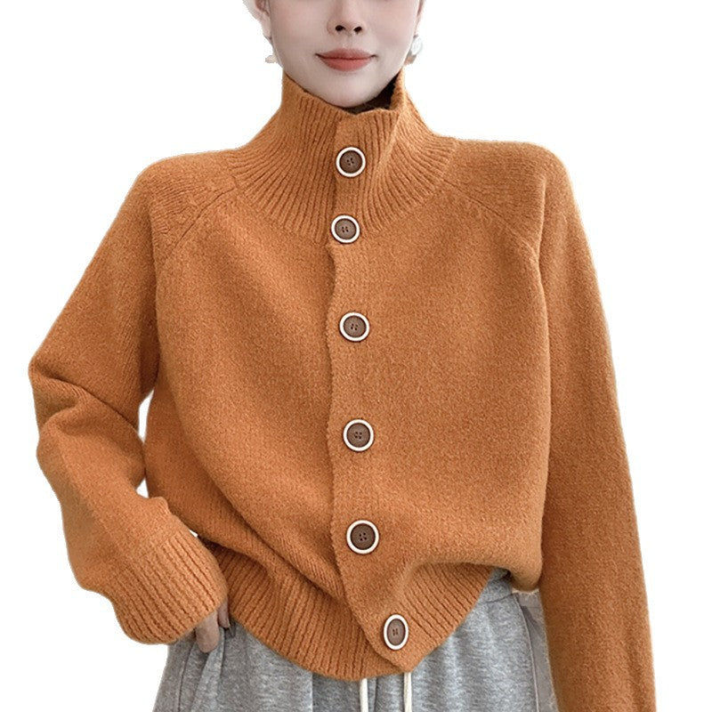 Fashion knit cardigan for women with button details and relaxed fit Lune London