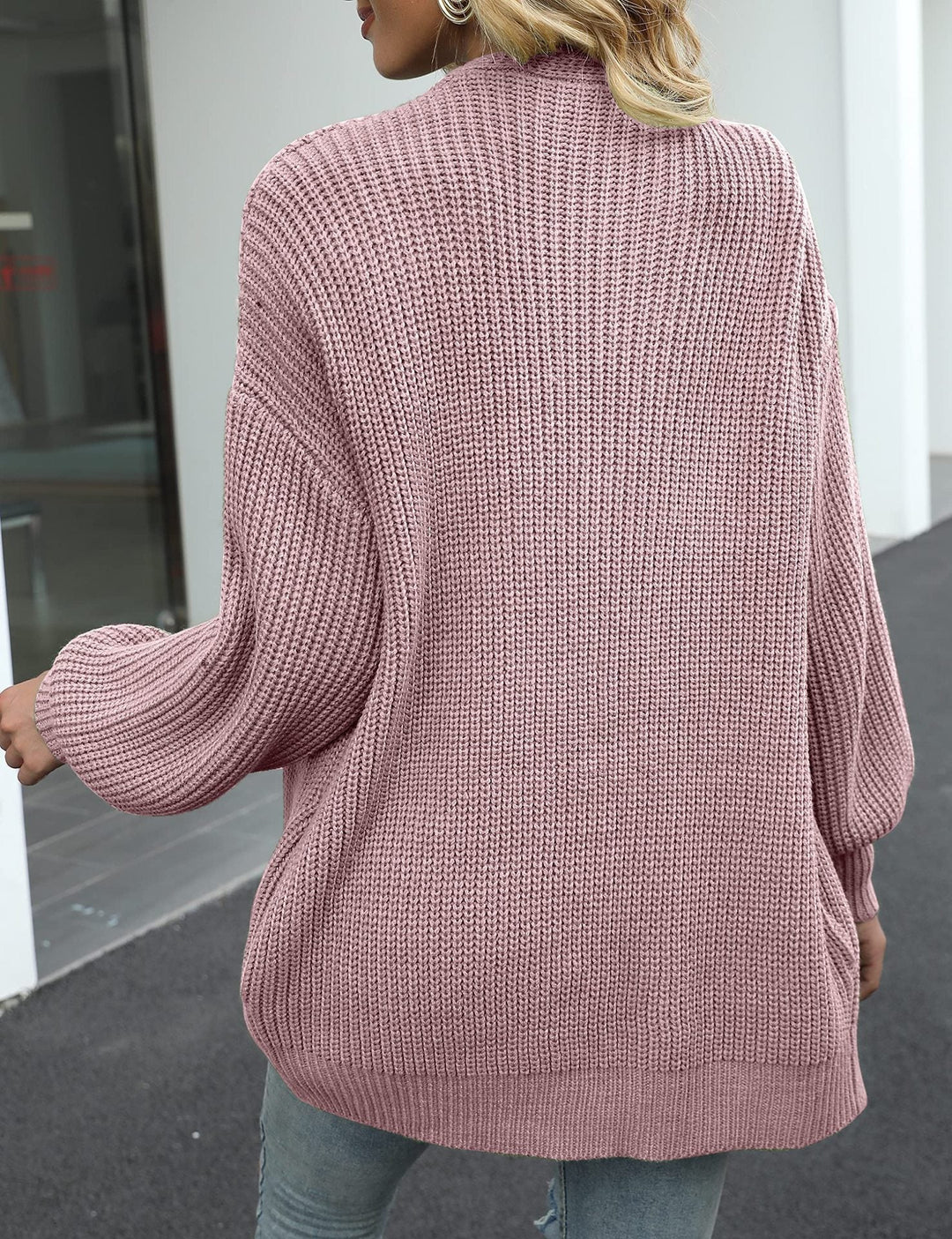 Lune London | Women's Oversized Cardigan with Deep Cut