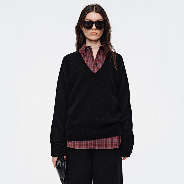Pull Douillet Femme Col V Chic & Stil