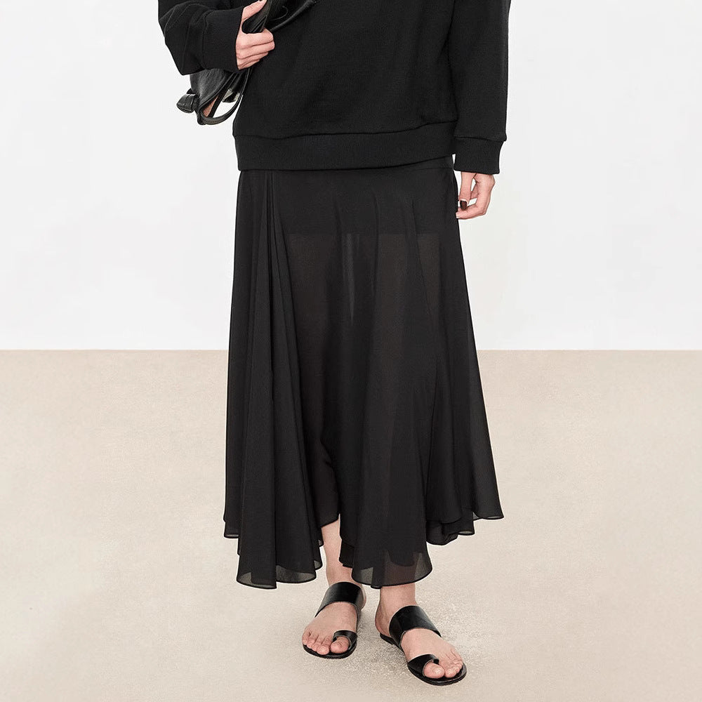 Jupe maxi élégante pour femmes avec coupe asymétrique Chic & Stil