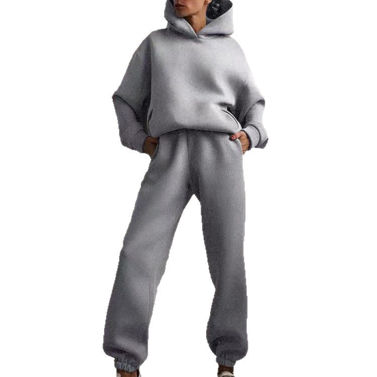 Ensemble de sweat à capuche surdimensionné et de pantalon de jogging pour femmes Chic & Stil