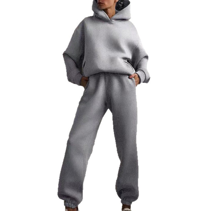 Ensemble de sweat à capuche surdimensionné et de pantalon de jogging pour femmes Chic & Stil