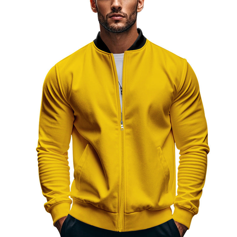 Men's Sporty Bomber Jacket with High Collar Lune London