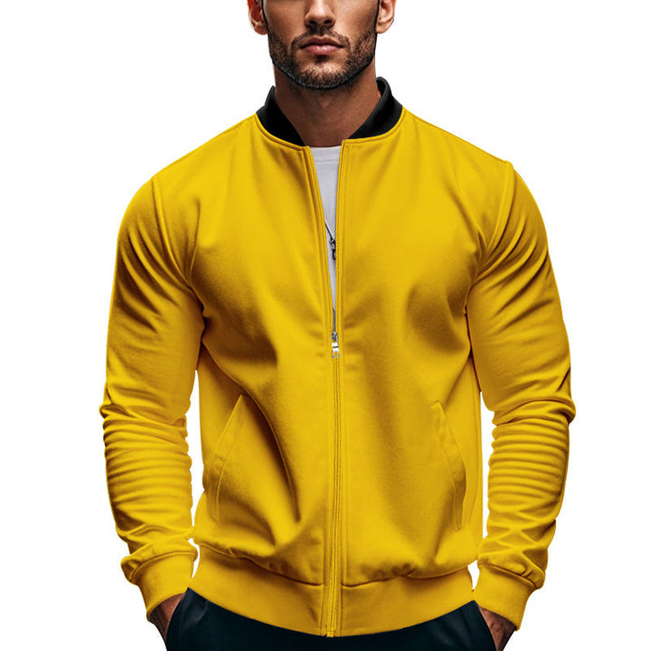 Men's Sporty Bomber Jacket with High Collar Lune London