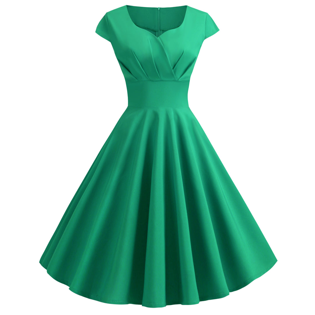 Flared dress for women with elegant waist and floating hem Lune London