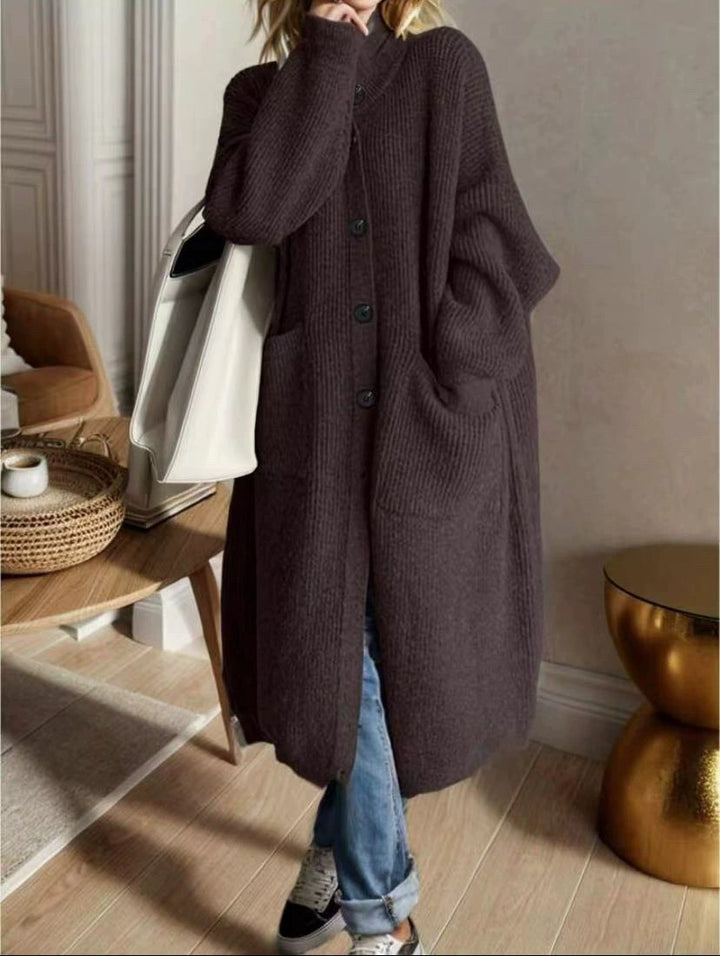 Oversized knit coat for women Lune London