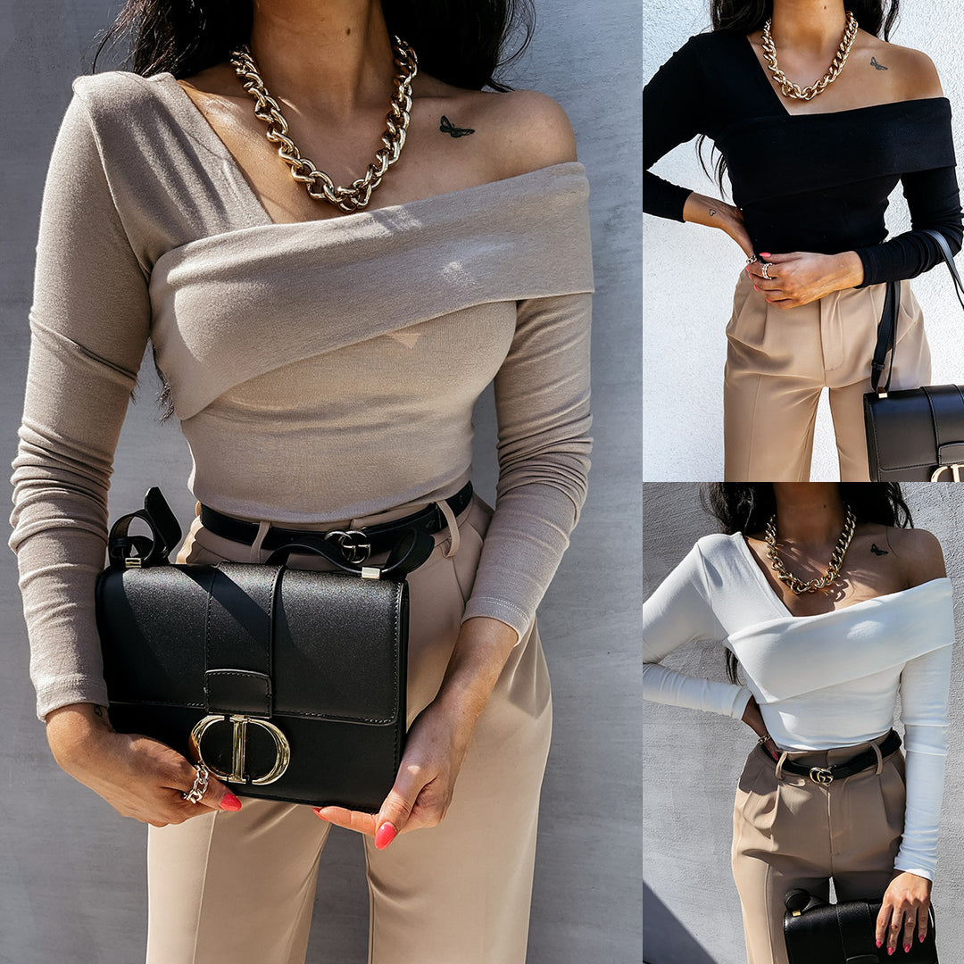 Women Draped Top Off-Shoulder Lune London