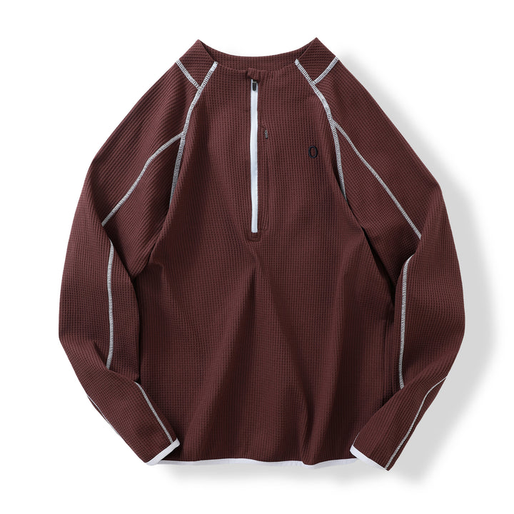 Pull fonctionnel pour femme avec fermeture éclair innovante et surface texturée Chic & Stil