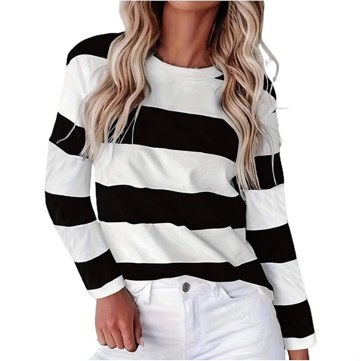 Women long striped t-shirt casual Lune London