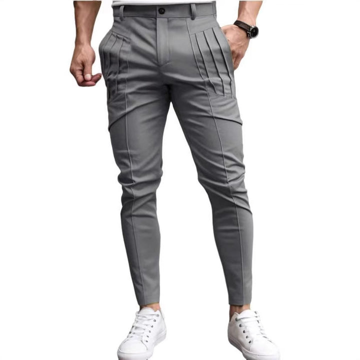Fashion Slim-Fit Pants for Men with Pleats and Special Pockets Lune London