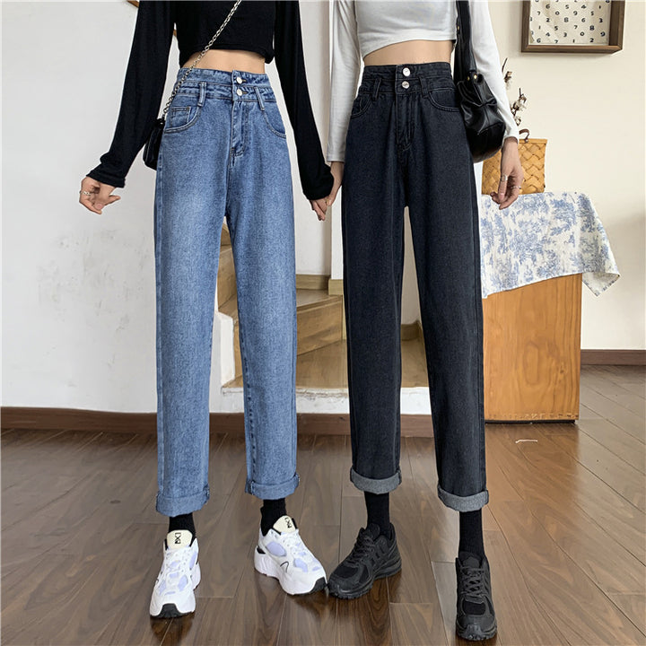 Jean Mom taille haute pour femmes avec ourlets amovibles Chic & Stil