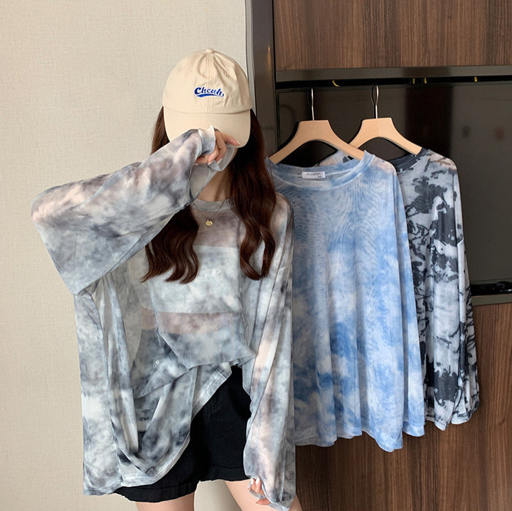 Women's casual oversized shirt with modern pattern Chic & Stil