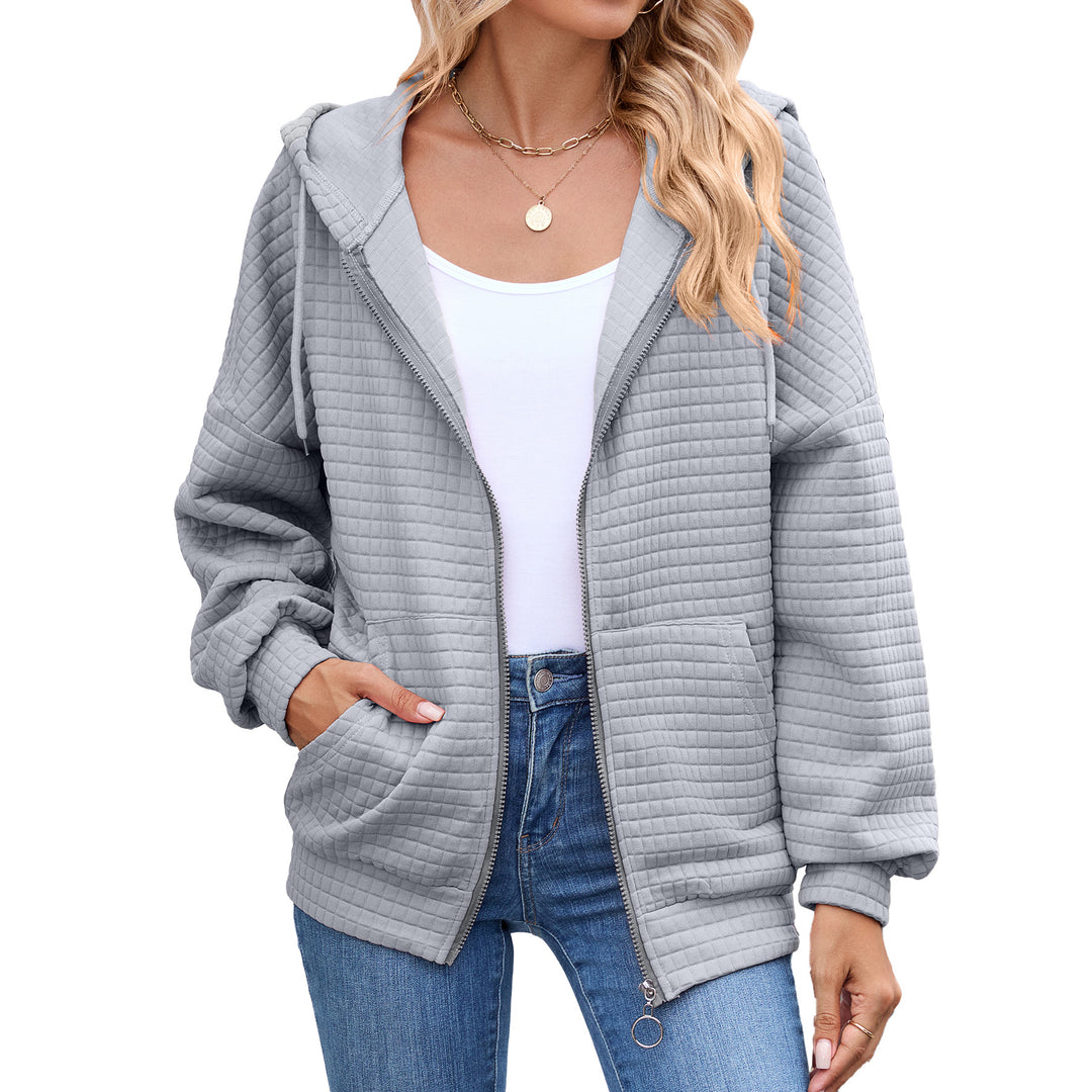Hooded jacket for women with a structured design and practical pockets Lune London