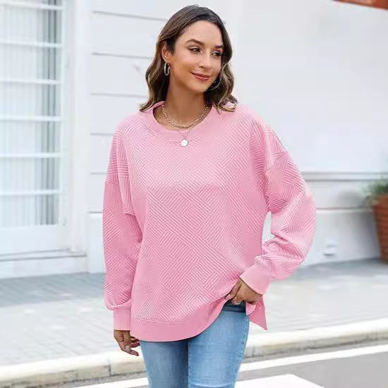 Women's Oversized Sweatshirt with Textured Design Moon London