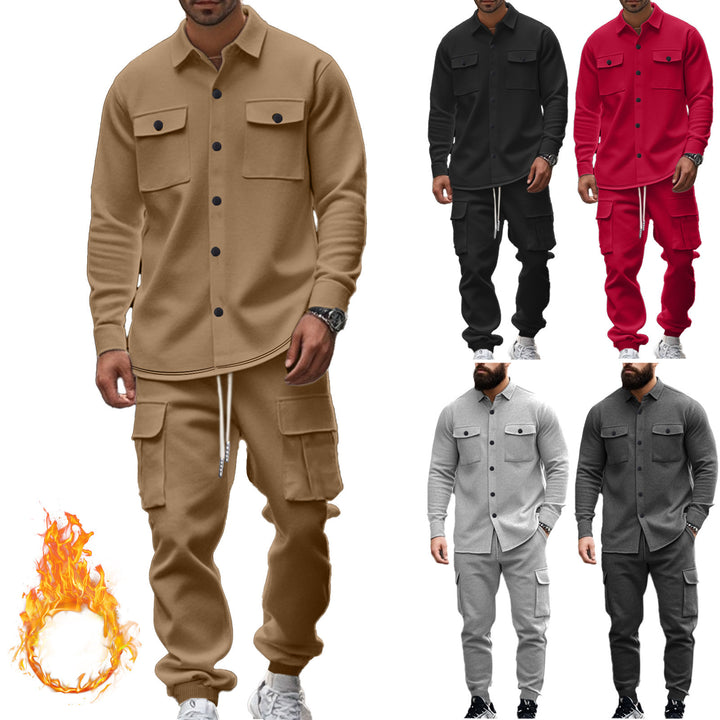 Men's cargo jogger suit with functional pockets Lune London