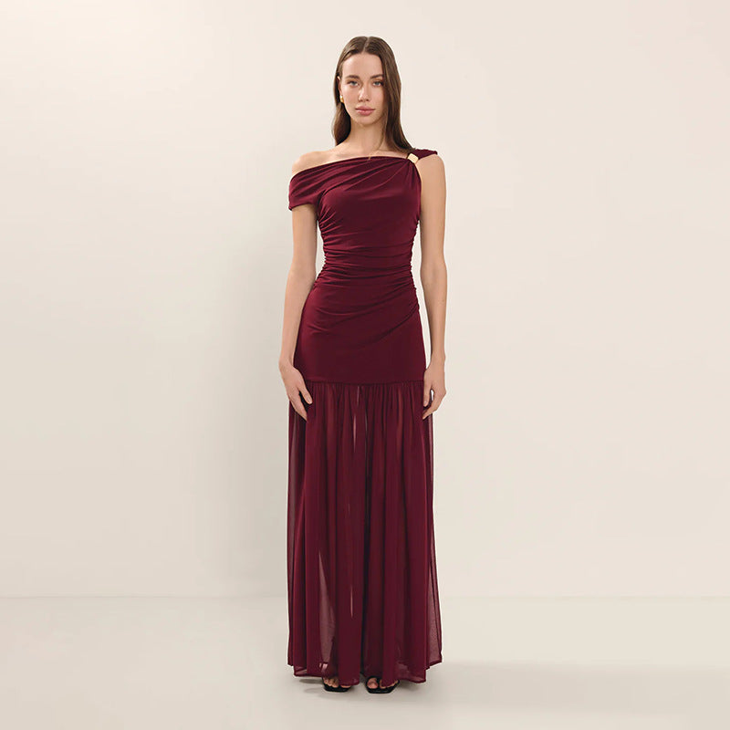 Elegant evening dress ladies off-shoulder Lune London
