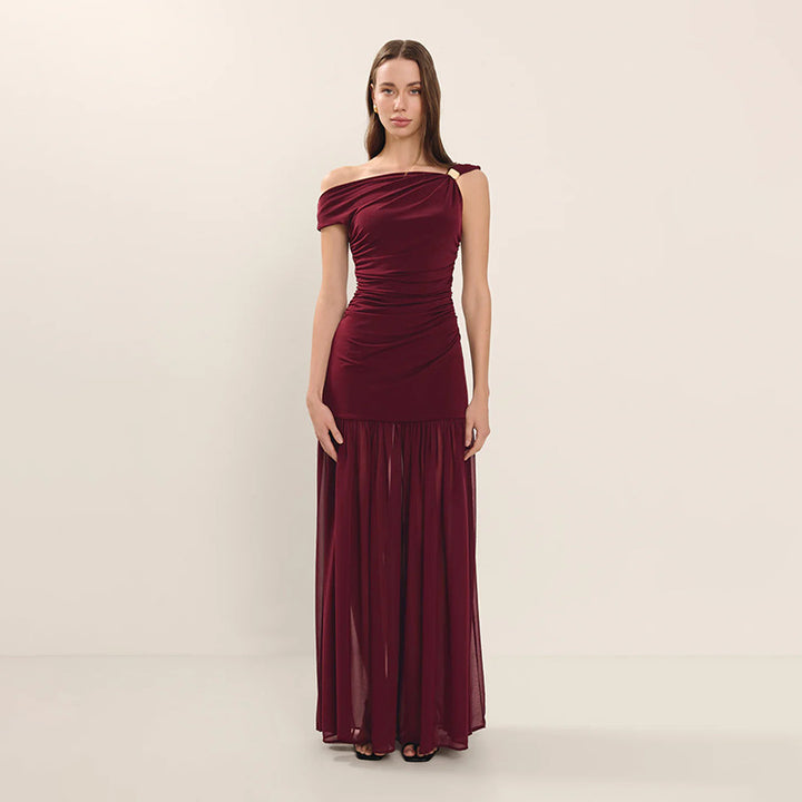 Elegant evening dress ladies off-shoulder Lune London