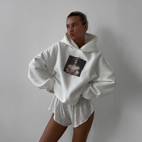 Women's hoodie with exclusive graphic design Lune London