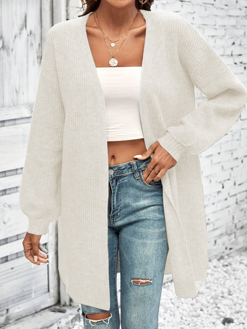 Ladies soft knit cardigan in loose fit Lune London