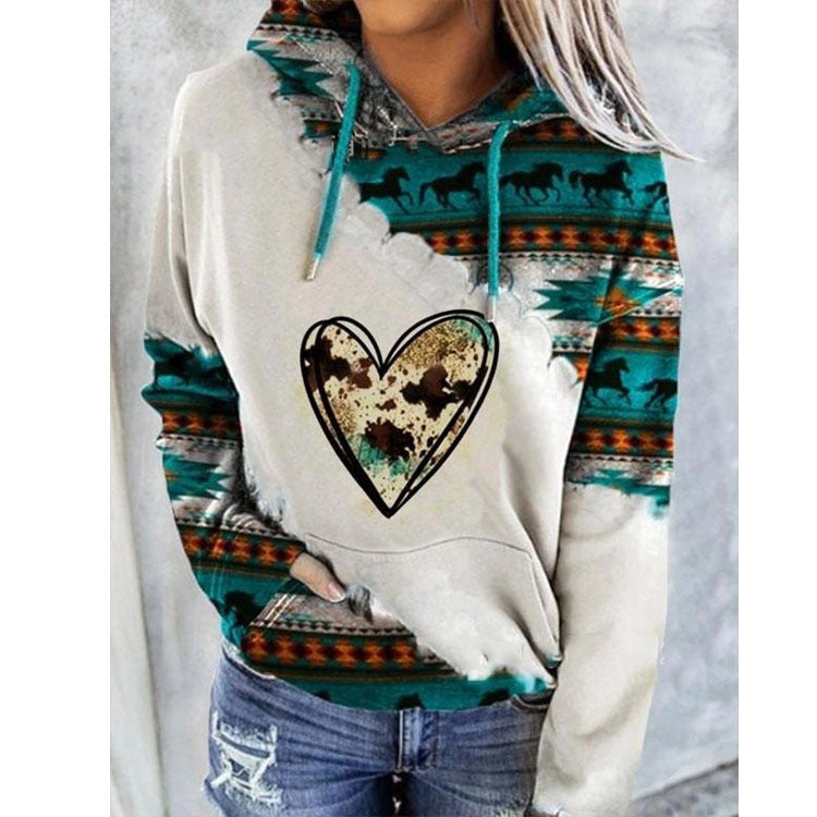 Women's hoodie with a unique tribal pattern Lune London