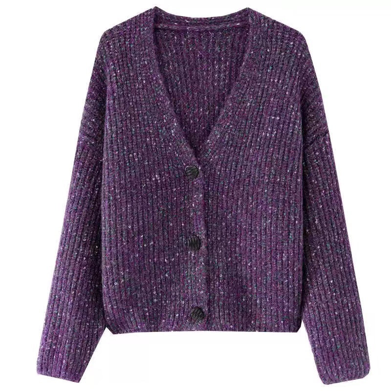 Women’s cozy chunky knit pullover with button detail and relaxed fit Lune London