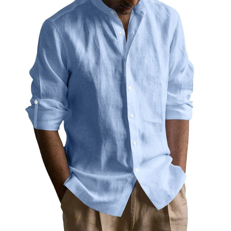 Linen shirt for men with short sleeves and casual fit Lune London
