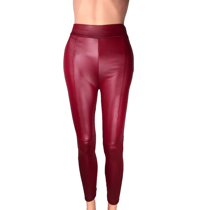 High-waisted leggings for women in high-quality faux leather with a seamless finish Lune London