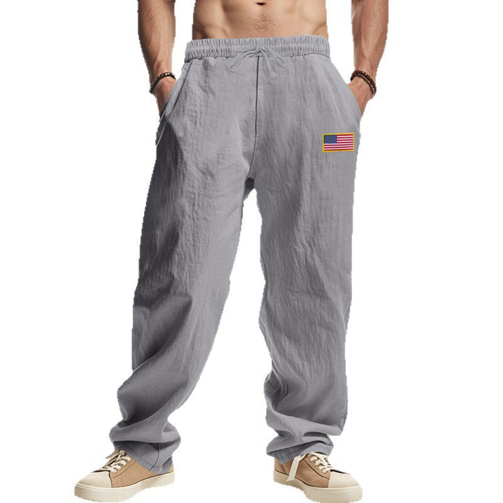 Casual beach pants for men with elastic waistband and side pockets Lune London