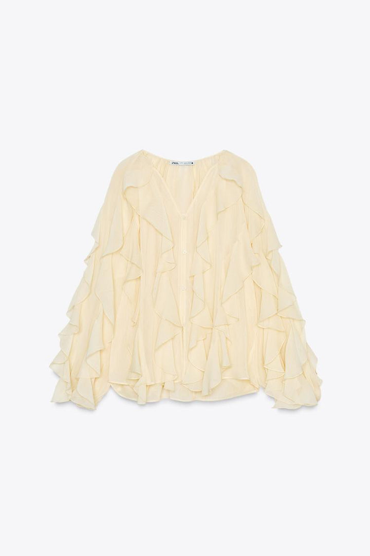 Chemisier Drapé avec Amusement pour Femmes Chic & Stil
