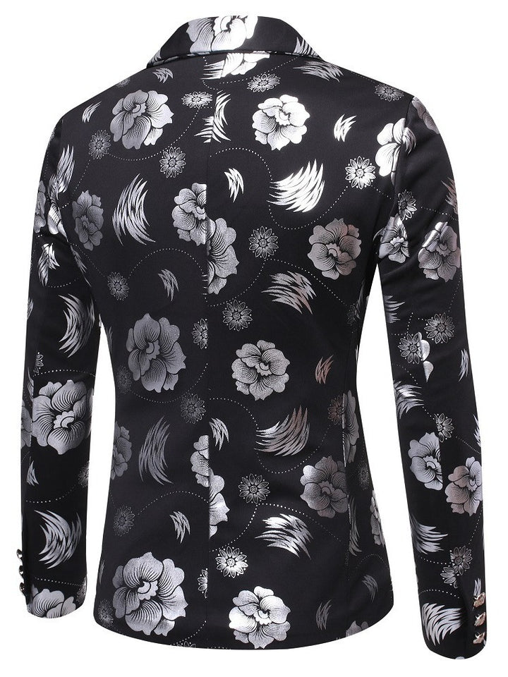 Veste élégante pour hommes avec un motif floral luxueux Lune London