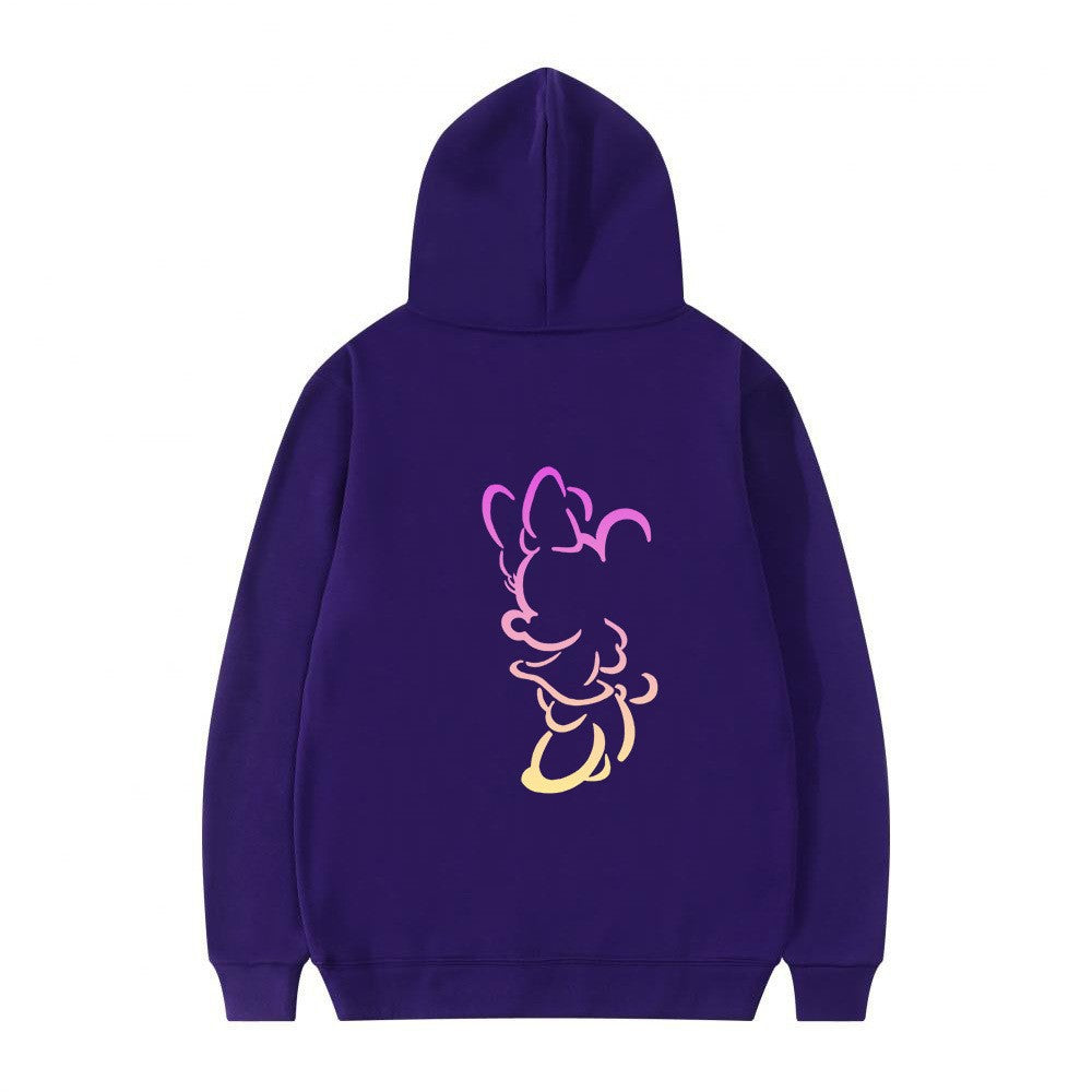 Women's hoodie with artistic cloud design and soft inner lining Chic & Stil