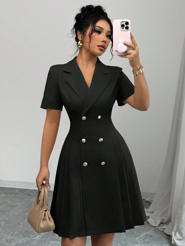 Lune London Double-breasted A-line Dress for Women